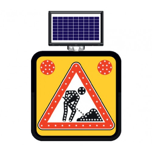 Solar Flaşörlü Lam. Solar ve AC LED li Levhalar