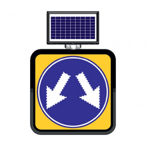 Solar Flaşörlü Lam. Solar ve AC LED li Levhalar